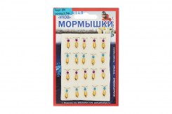 Мормышка  "Вольфрам" ЧЕРТИК Ø4-1.5гр цвет.148 уп.20шт
