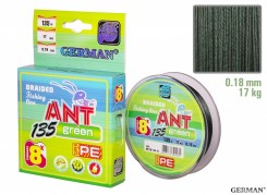 Плетенка ANT Green 8-PE 135m 0.18мм