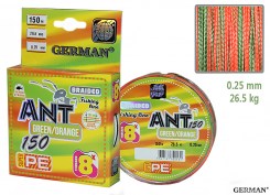 Плетенка ANT Green-Orange 8-PE 150m 0.20мм